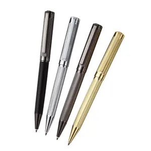 Wholesale Bulk Rotary Manufacturers Metal Ball Point Pen With Engraved Advertising Custom Logo for Business Hotel Gift