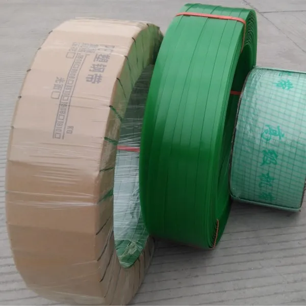 Carton Packing Strapping Plastic High Quality Packaging Box Green Roller Embossed Pet Strap Belt Brown