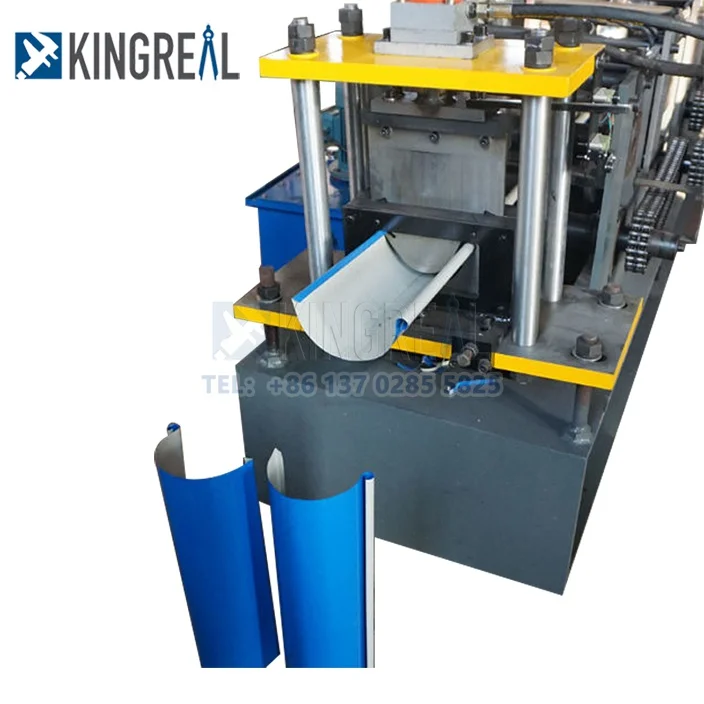 Metal Gutter Downspout Roll Forming Machine Rain Gutter Bending Making Machine  Round Downspout Machine