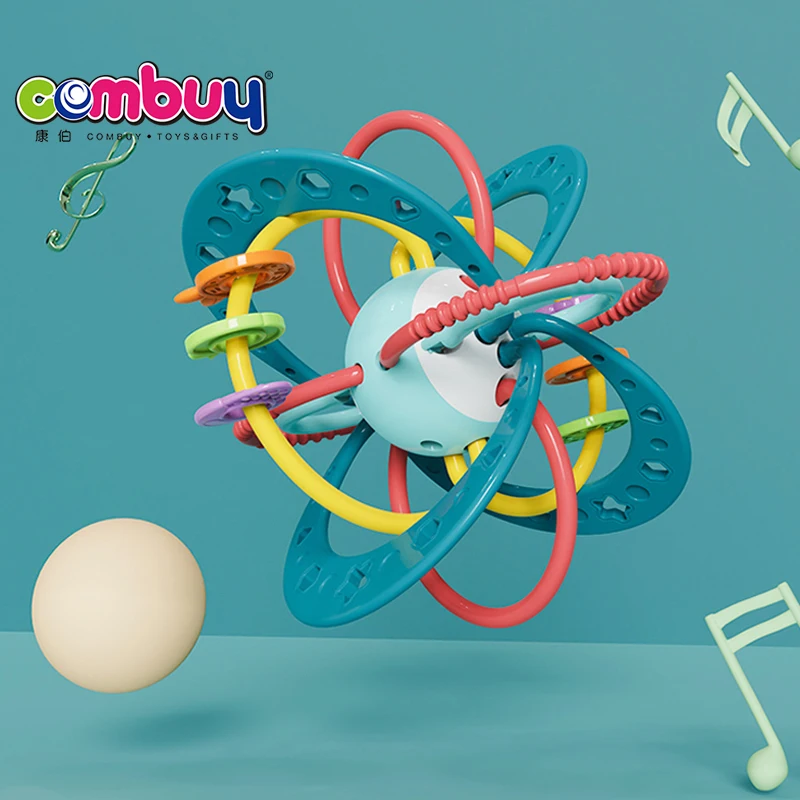 Игрушка-погремушка для новорожденных, силиконовый шар