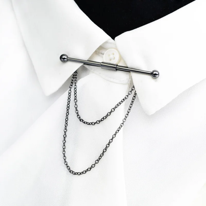 6 Pièces Pince Cravate Homme, Tie Broche Clip, Pince à Cravate Cuivre, Pince à Cravate Or Argent, Pince à Cravate Mince, pour la Saint-Valentin, Noël, Mariage, Vêtements de Tous les Jours