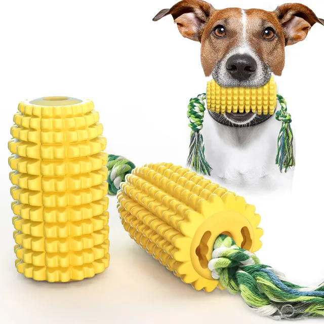 Corn shaped dog toy Environmental protection improves dog intelligence TPR material dogs chew