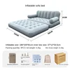 [Self-inflating]Folding inflatable sofa bed-Gray