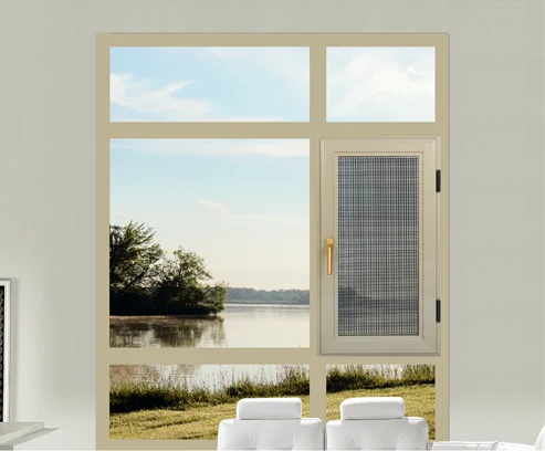 Window with Grill Design and Mosquito Net