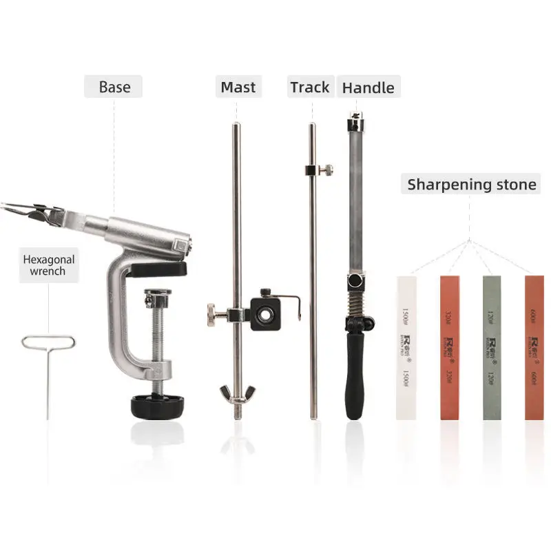 Factory Price Professional Knife Sharpener Knife Sharpening Kit  360 Degree Flip Fixed Angle  Kitchen Chef Knife Sharpener