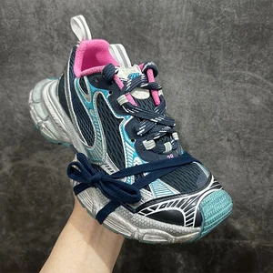 Various Sizes Breathable Leather Upper Running Shoes Contemporary Streetwear Rubber Outsole Non-slip New Style 2026