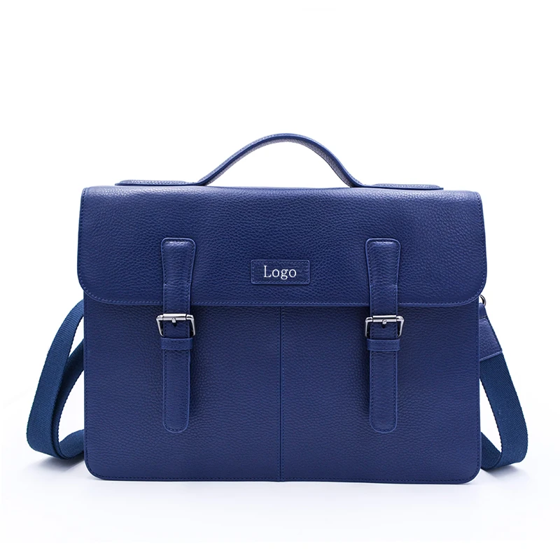 Quality Manufacturer Custom Detachable Shoulder Leather Mens Business Briefcase Bag