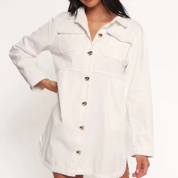 white christmas dresses Petal & Pup Women's Hailey Denim Mini Dress main image 0