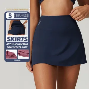 YISHENHON Women's Summer Mini Dress Quick Dry Workout Fitness Skirt with Elastic Waist Wholesale Tennis Skirt