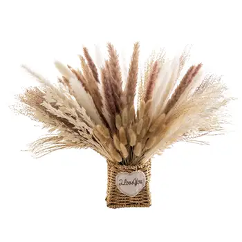 Popular Hot Selling Natural Pampass Dried Flowers Preserved Flowers Bouquet Home Decoration