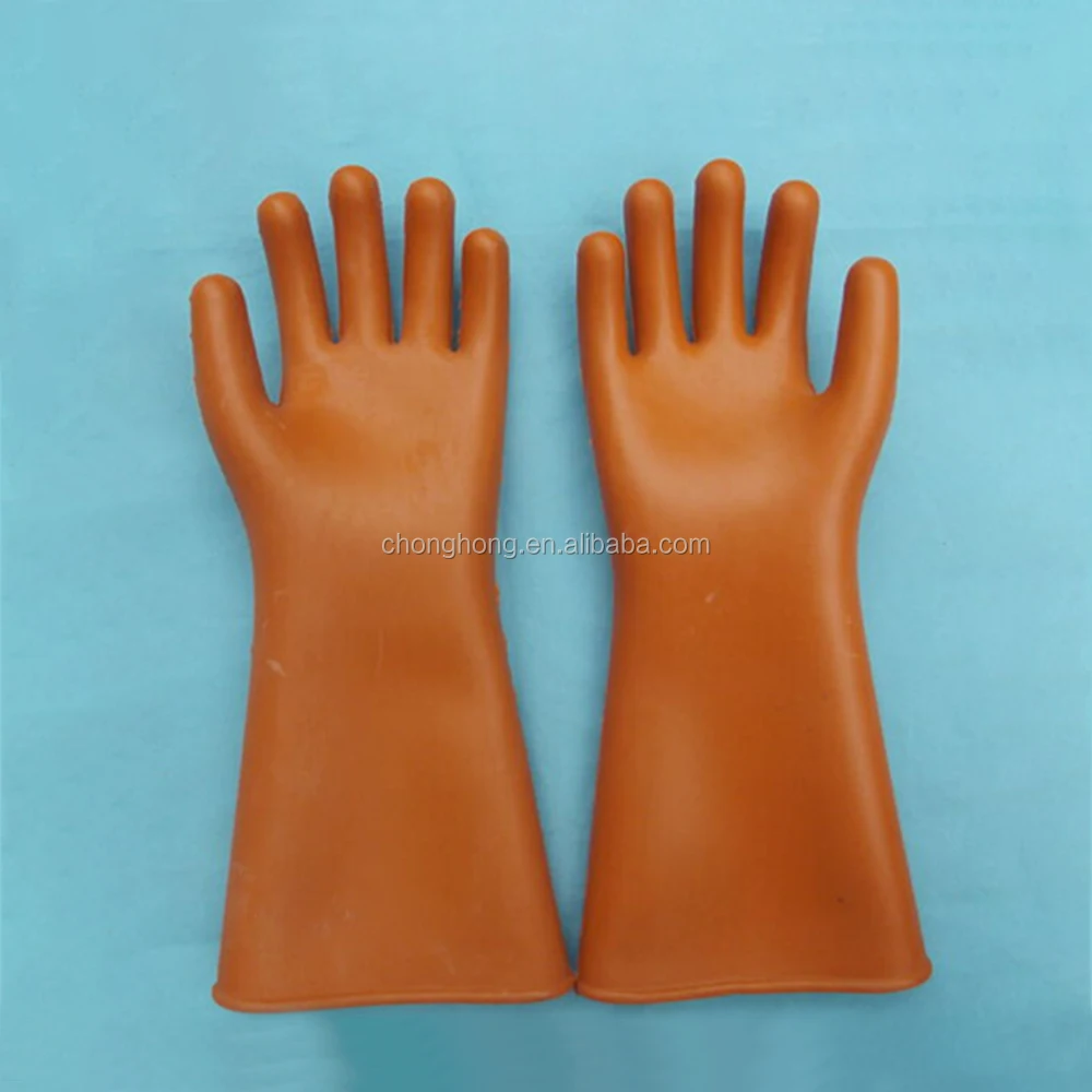 Electrician Safety Work Gloves Rubber Insulated Gloves 12KV Security  Protection