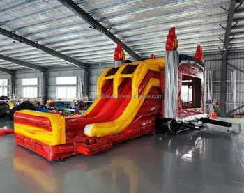 Inflatable Bouncer Bouncy Princess Jumping Castle Bounce House Combo With Slide For Sale