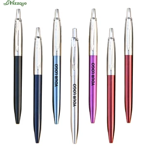 Best-Selling 1.0mm Writing Width Metal Parker Ballpoint Pen Custom Logo Fine Gift Novelty Sports Body Type Factory Wholesale