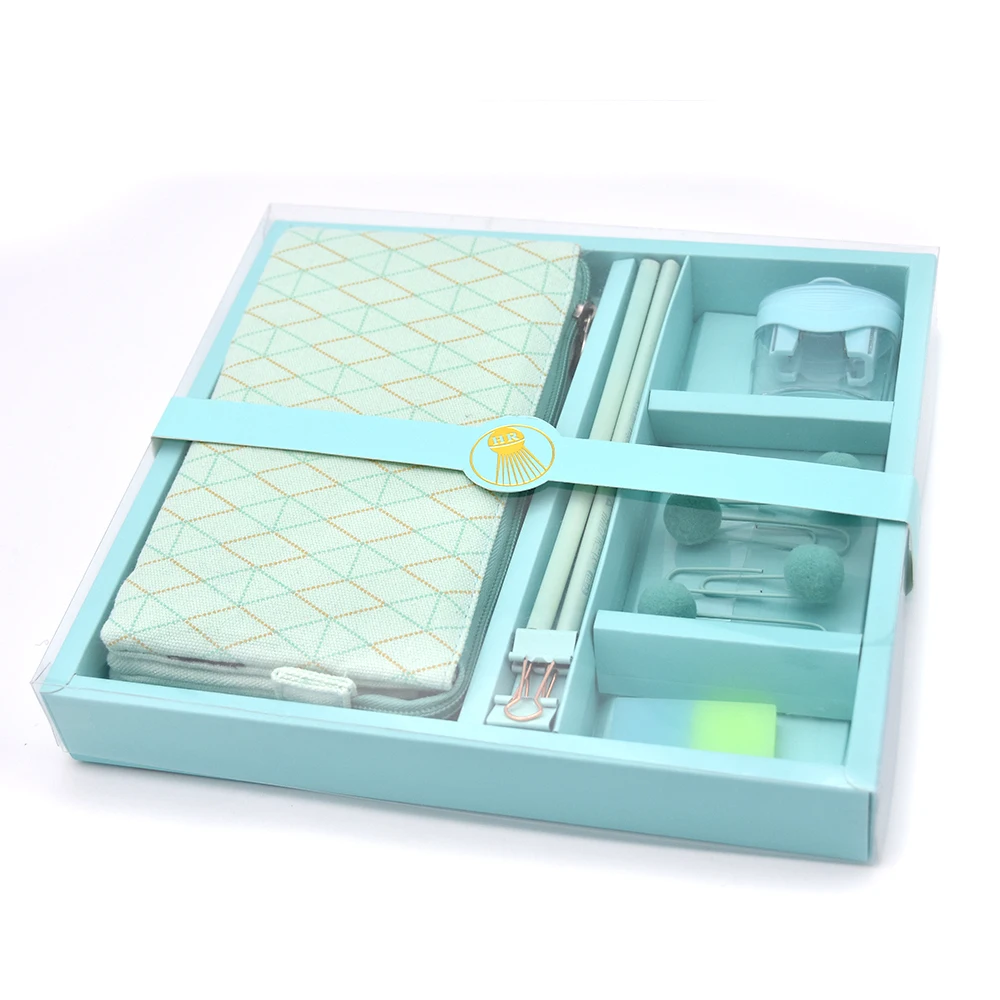 Top Quality Cheap Back To School Stationery,Wholesale Promotion Kawaii Office Japanese style gift Stationery Set