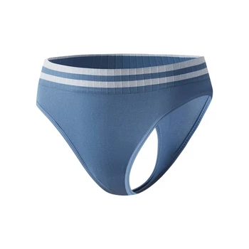 Wholesale Good Quality Low-rise Women's Breathable Panties Comfortable Skin Friendly Seamless Thong Women's Panties