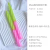 25CM texturizado fino trenzado bicolor (verde + rosa)