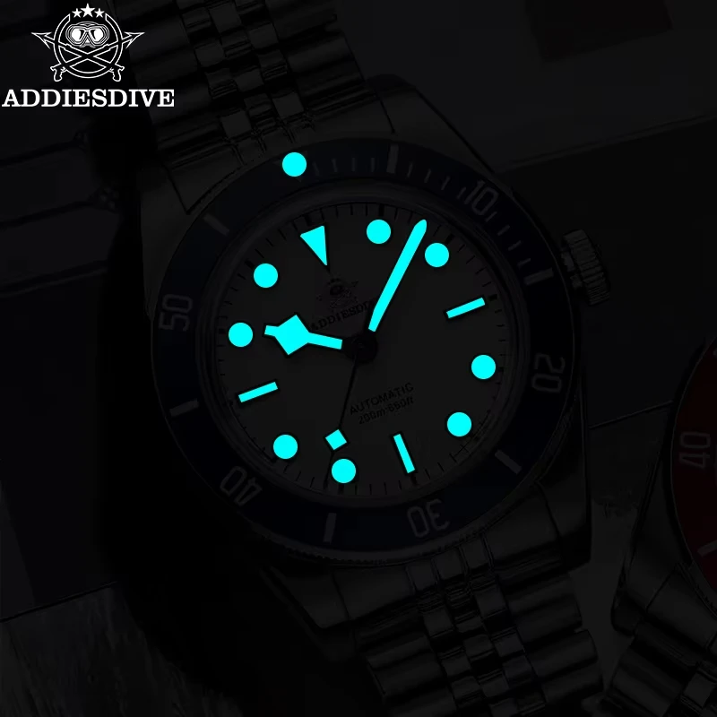 ADDIESDIVE 39mm Orologio Automatico Uomo NH35a Zaffiro 200m