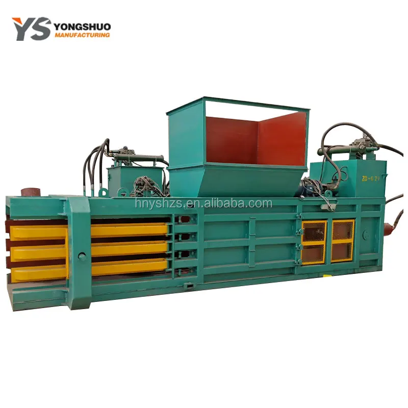 Automatic Horizontal Hydraulic Waste Paper Board Carton Compactor Cardboard Press Baler