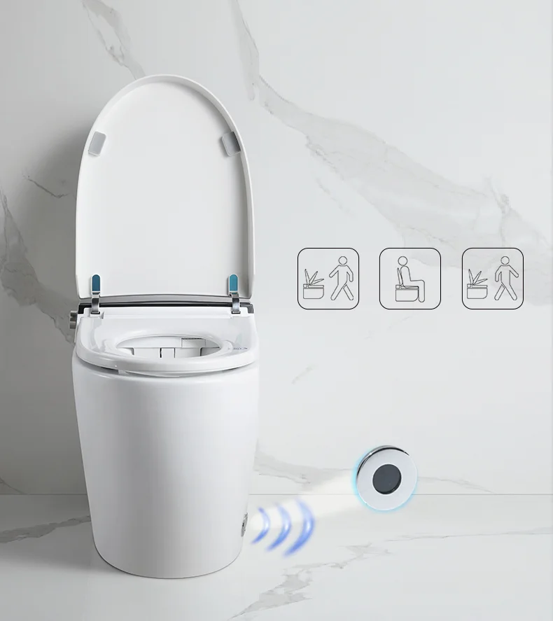 High end floor mounted automatic flush electric Inodoro inteligente bathroom ceramic intelligent smart toilets supplier