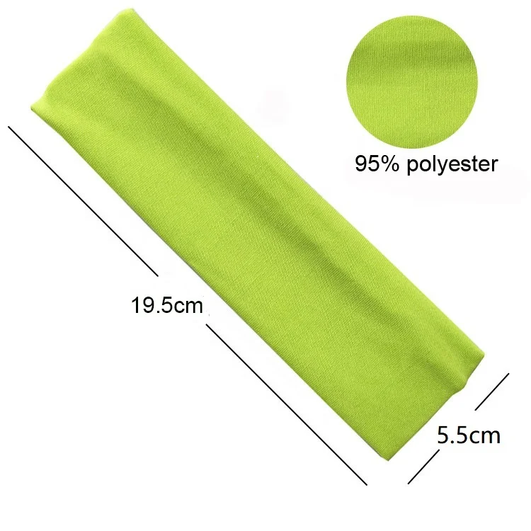 Лучшее качество, новый стиль, спортивная повязка на голову из спандекса на заказ