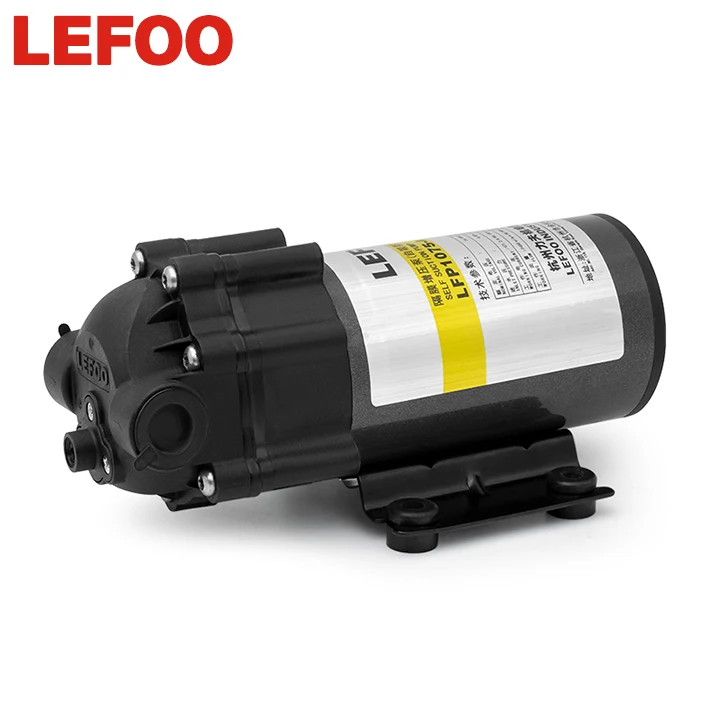 LEFOO 75GPD Small Size Self Priming RO Purifier Pump DC RO Booster Diaphragm Pump