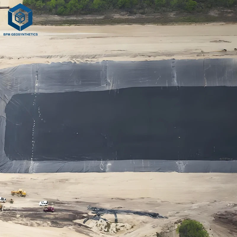 HDPE Smooth Geomembrane Waterproofing Membrane Farm Dam Liner 45 Mil Pond Liner for Water Storage Pond in Kenya