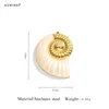 Gold Nautilus Charm