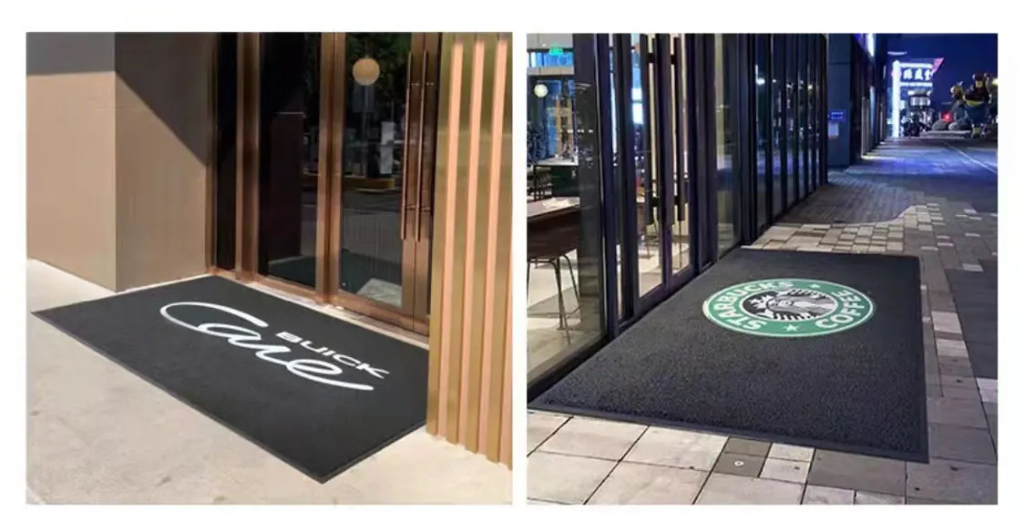 Carpet Logo Mat Custom Printed Rubber Door Mat Nylon Interlock Floor