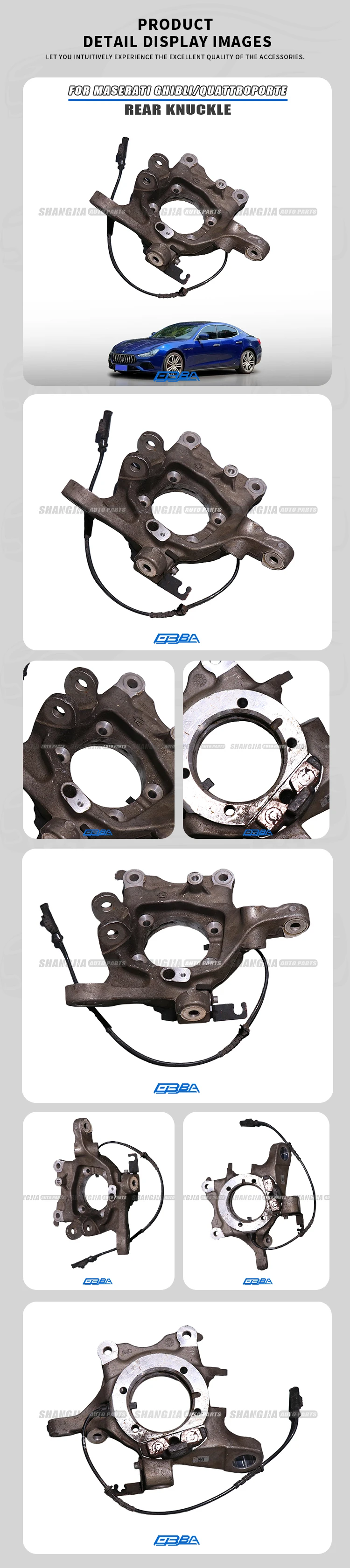 maserati steering rear knuckle for ghibli quattroporte 2014 2016 oe 670006803 -3