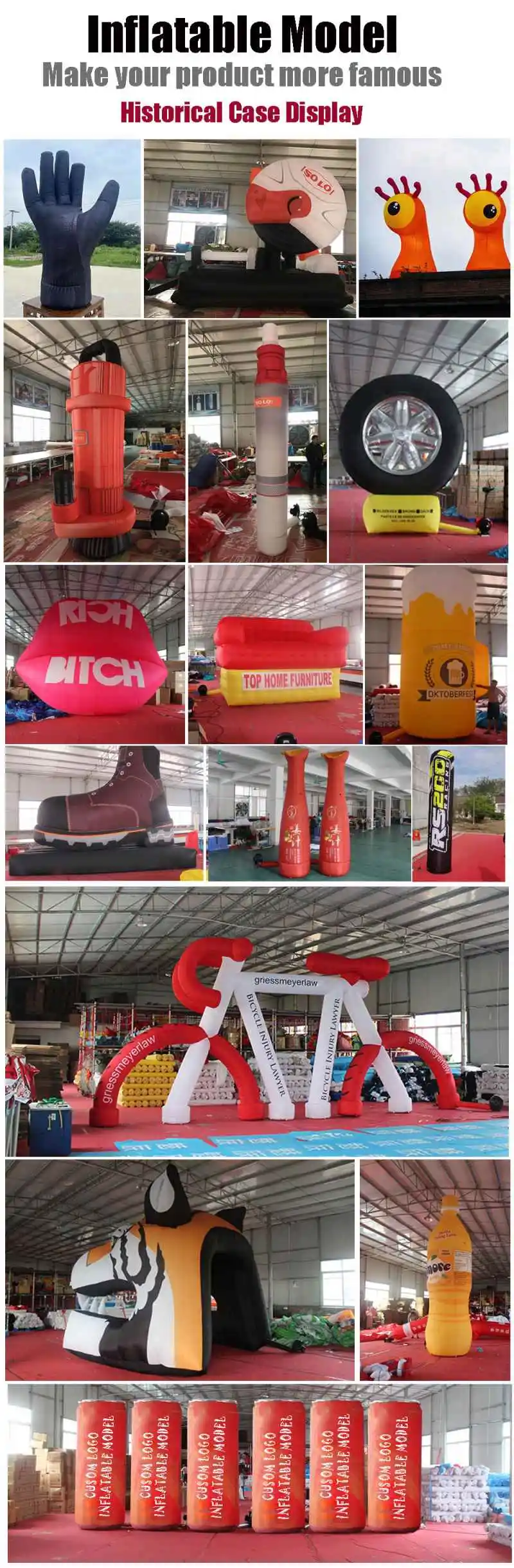 Custom Custom Advertising Inflatable Displays Inflatable Sausage Advertising