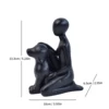 Sitting man and Dog - Black