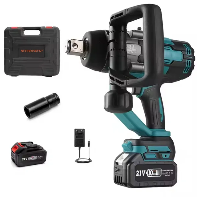 NEOBRISKEN  Powerful 21V Lithium-Ion Cordless Impact Wrench - 3000Nm Max Torque