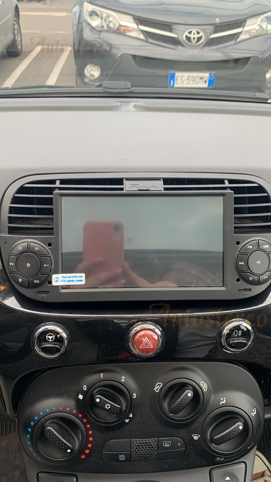 2012-2015 Fiat 500 OEM Radio Display And Receiver Assembly
