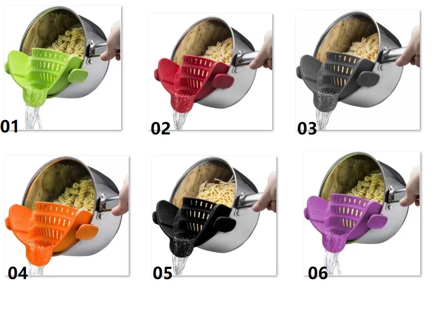 Passoire Clipsable Universelle En Silicone Passoire à Nouilles Et Passoire Clipsable Universelle En Silicone Passoire à Nouilles Et