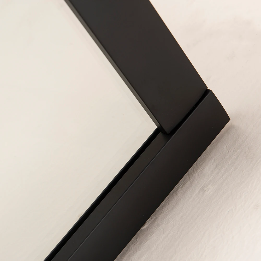Factory Direct Price square Sliding Shower Door Shower Enclosure 90x90 with 6mm Tempered Glass Black Color Aluminum Frame