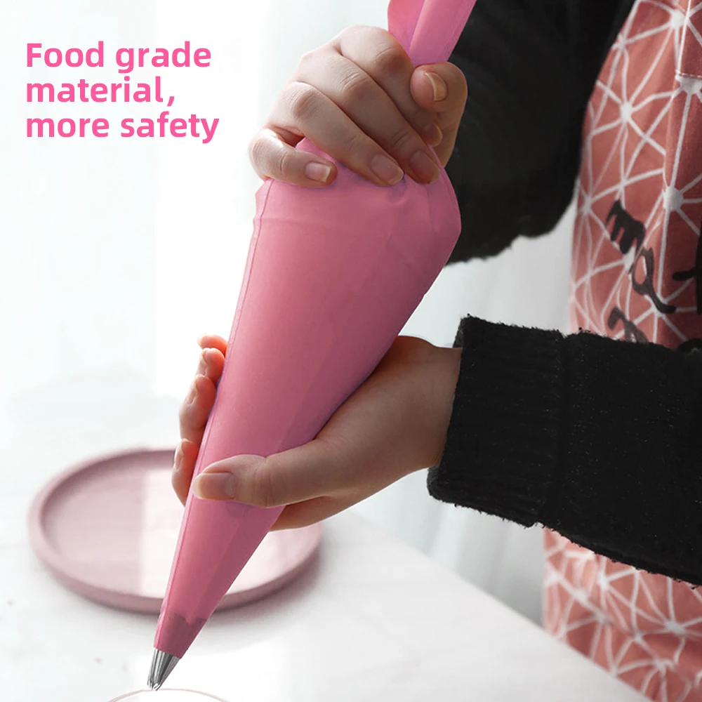 Eco-friendly Pink TPU Cake Decorating Bags 12 to 18 Inch - Main Image