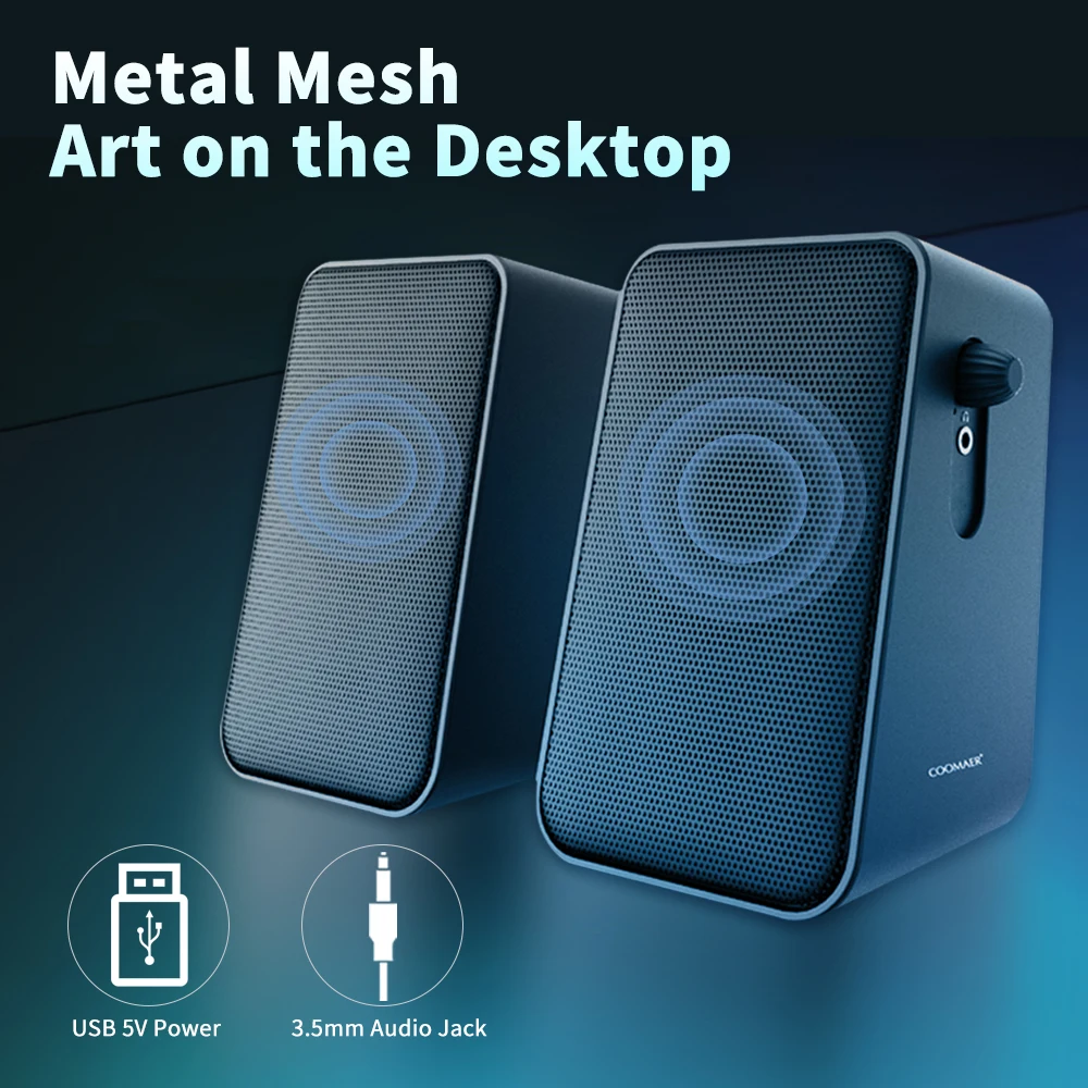 Best Portable Pc Speakers Portable Computer Speakers 2.0 - USB Power & Stereo Sound