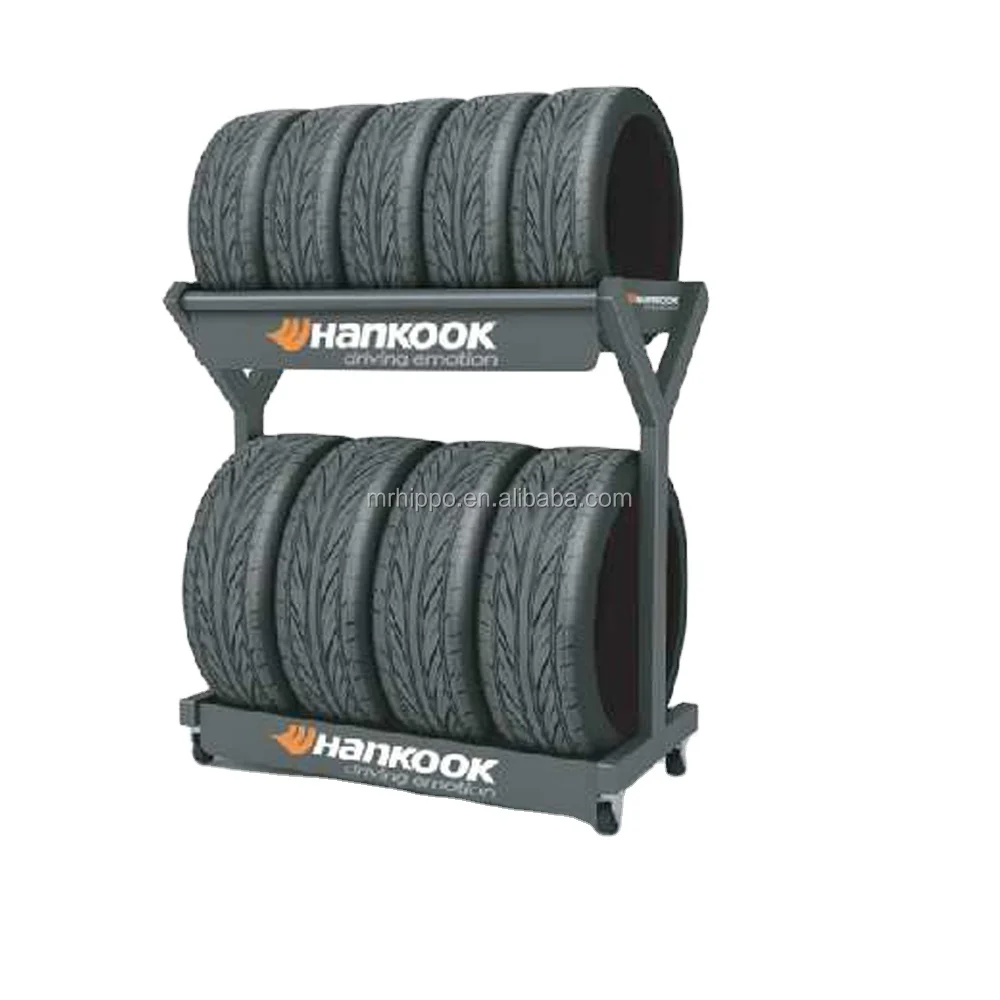 Plastic Single Truck Tire Tyre Holder Display Stand Custom Logo Display