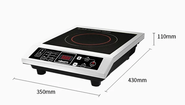 AplusBuy 3500W Commercial Induction Cooktop Electric Stove Burner Rapid Heating Stainless Steel