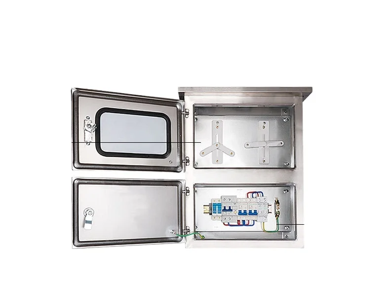 Водонепроницаемый железный ящик с промышленным управлением, фотогальванический комбайнер, водонепроницаемый распределительный блок управления питанием