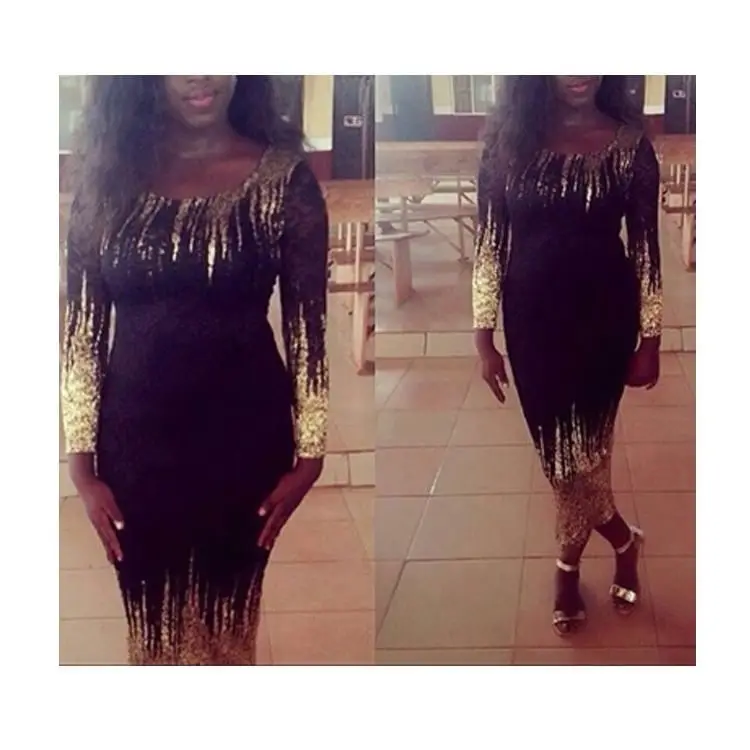 black long sleeve birthday dress