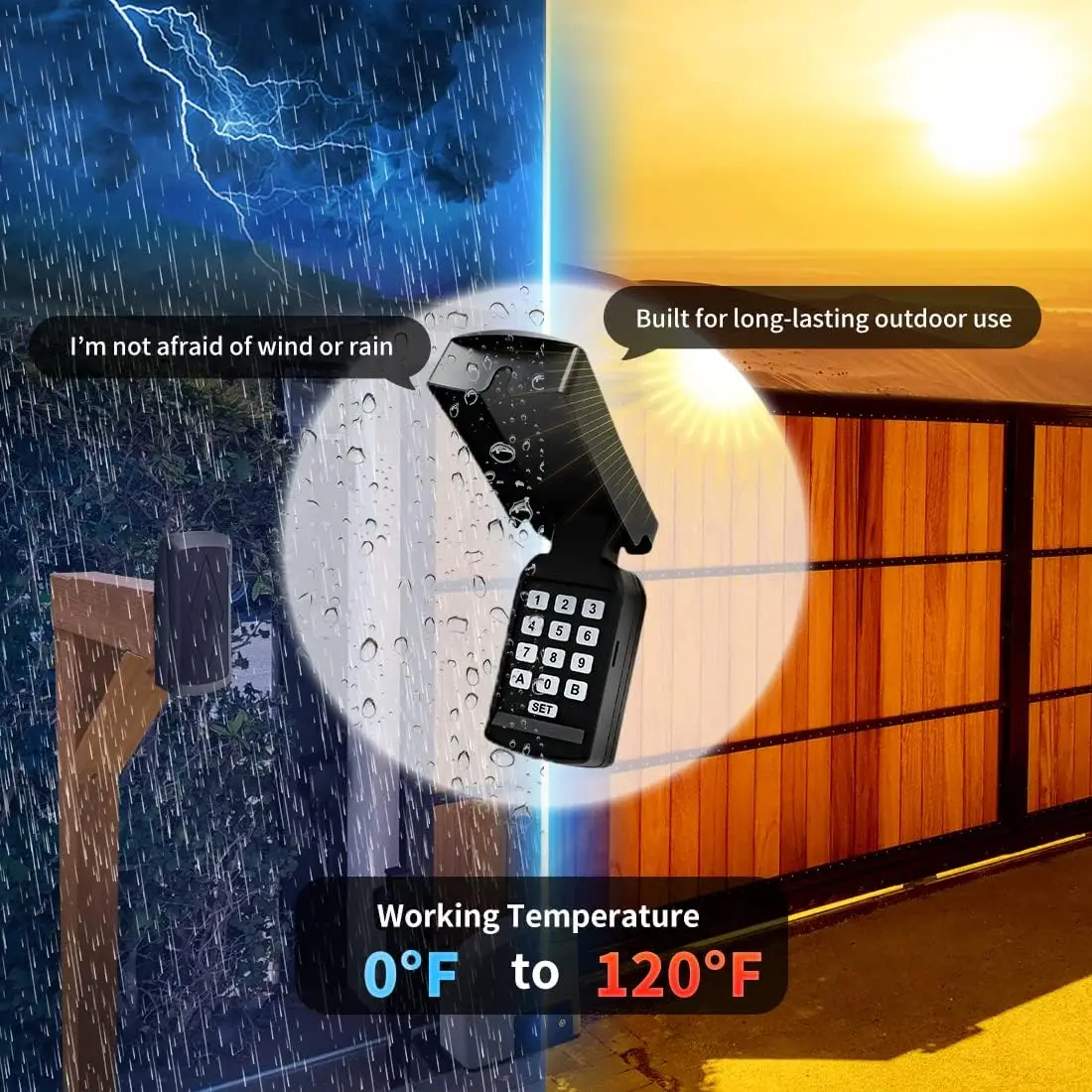 TOPENS TC188 Universal Wireless Wired Keypad Keyless Entry Keypad Waterproof