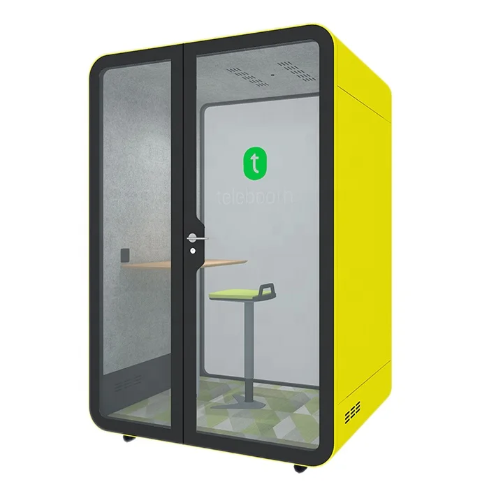 Telebooth Soundproof Phone Booth Acoustic Work Station  Dressing Room in Airport Changing Room Office Pods