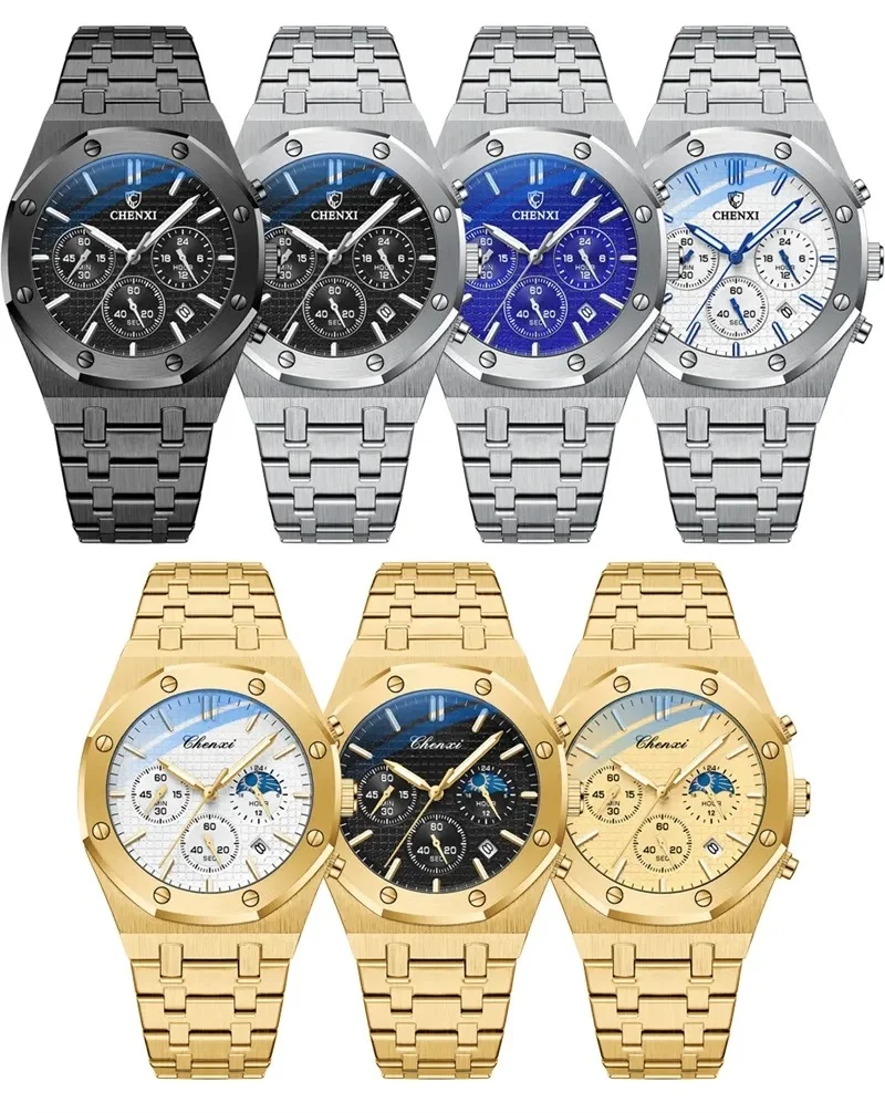 CHENXI 948 Men's Stainless Steel Chronograph Watch