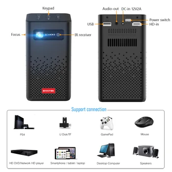 BYINTEK P20 Smart Android Projector - Portable & Versatile