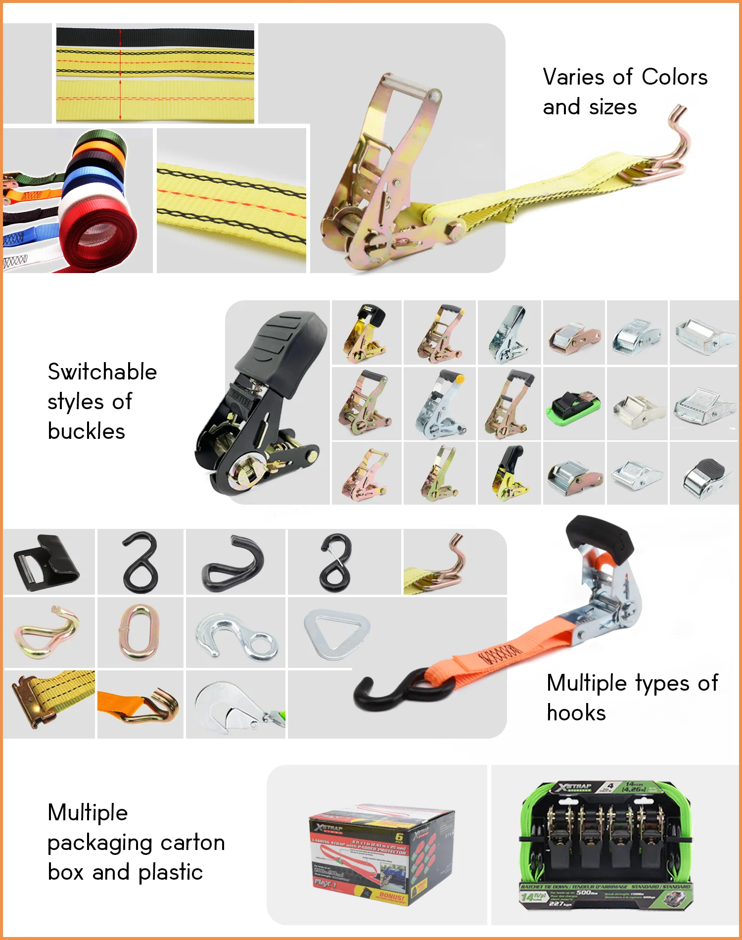Automatic Strap 25 Mm 1500 Lbs - Self Retracting Tie Down