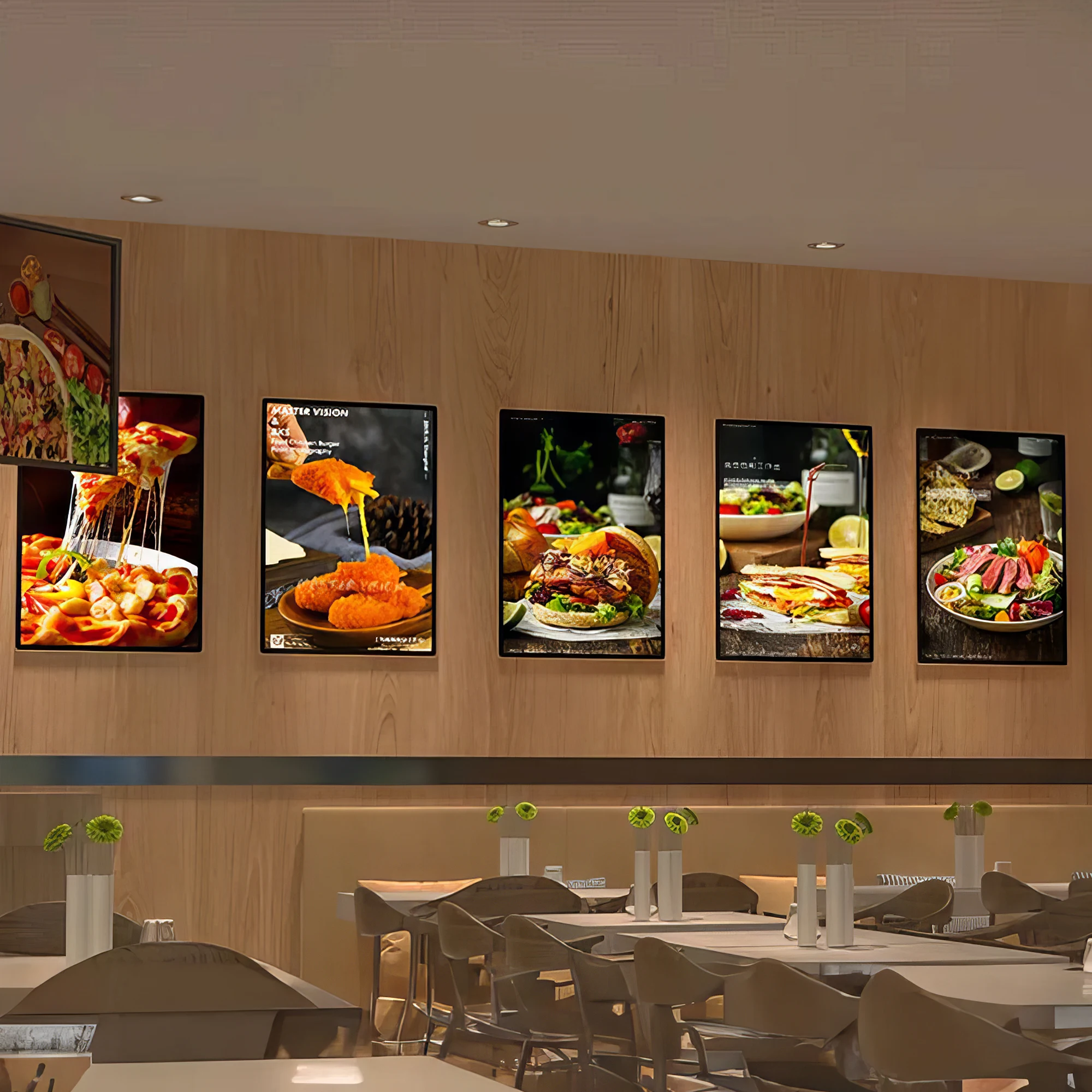 Advertising Light Box Led Menu Board for Restaurant Marketing Hanging Display Frame LED Slim Light Box