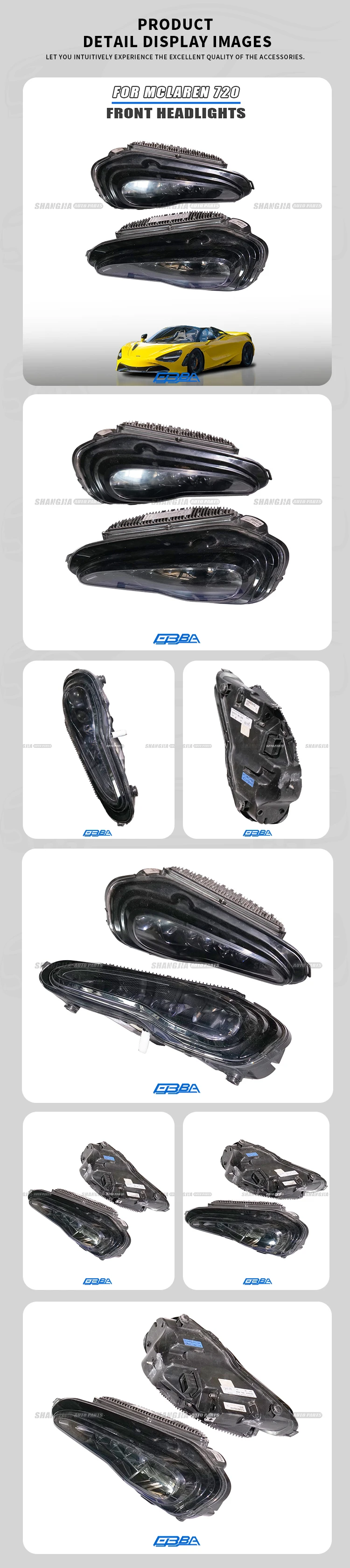 High Quality Left And Right Headlight For McLaren 720 OE 14AA294CP 14AA296CP manufacture