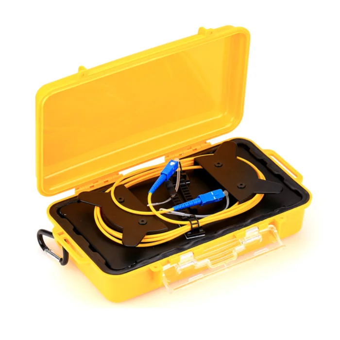 FTTH Network Maintenance 500m 1km 2km SM MM Fiber Optic Ring And OTDR Launch Cable Box