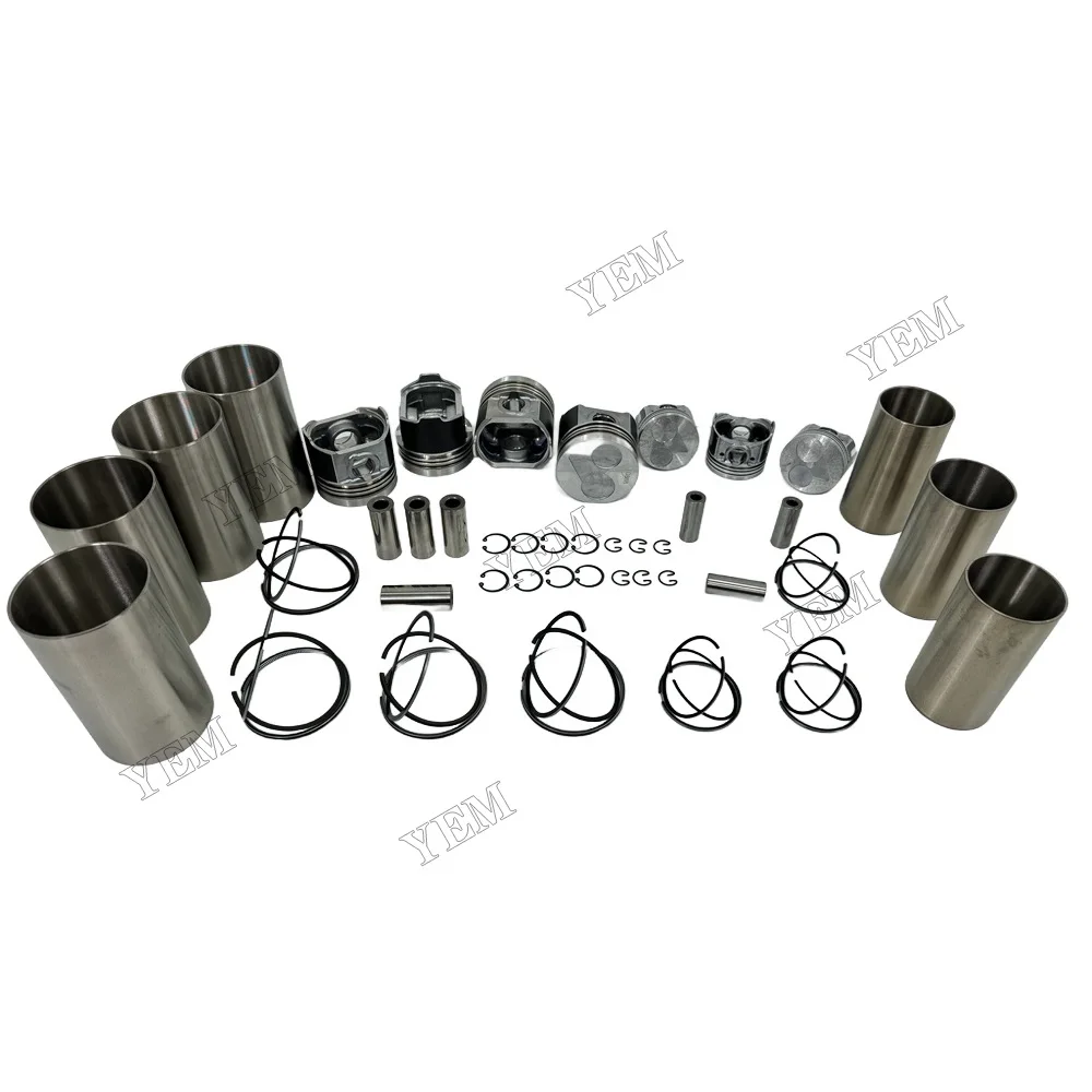 Engine Liner Kit With Piston Rings Liner for Kubota V2607 Engine Spare Parts 5